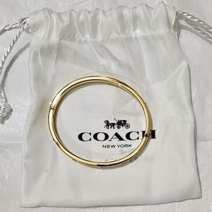 Gold Coach Snap Bracelet
